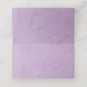 Carte De Placement Violet Hydrangea Floral Butal Mariage Table (Intérieur déplié)