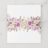 Carte De Placement Violet Lilac Fleurs Mariage Plié Carte Place (Extérieur déplié)