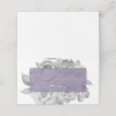 Carte De Placement Violet vintage (Extérieur déplié)