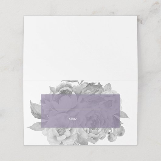 Carte De Placement Violet vintage (Extérieur déplié)