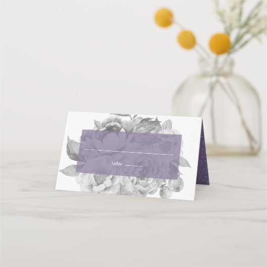 Carte De Placement Violet vintage (Devant)