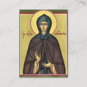 Carte De Placement Virgin Martyr St. Apollonia Orthodox Prayer Card   (Devant)