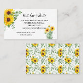 Carte De Placement Visitez notre site Mariage insert card (Devant / Derrière)