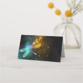 Carte De Placement Vol de libellule verte lumineuse (Dos)