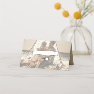 Carte De Placement Vos propres photos Faded Mariage Carte Place