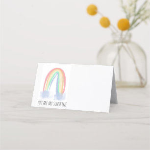 Carte De Placement Vous êtes mon eau de soleil arc-en-ciel peint à l'