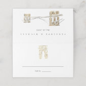 Carte De Placement Washington Carré Park New York Mariage (Extérieur déplié)