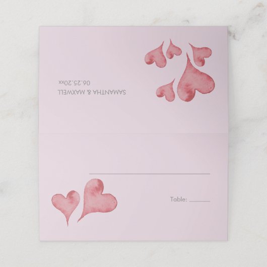 Carte De Placement Watercolor (Extérieur déplié)