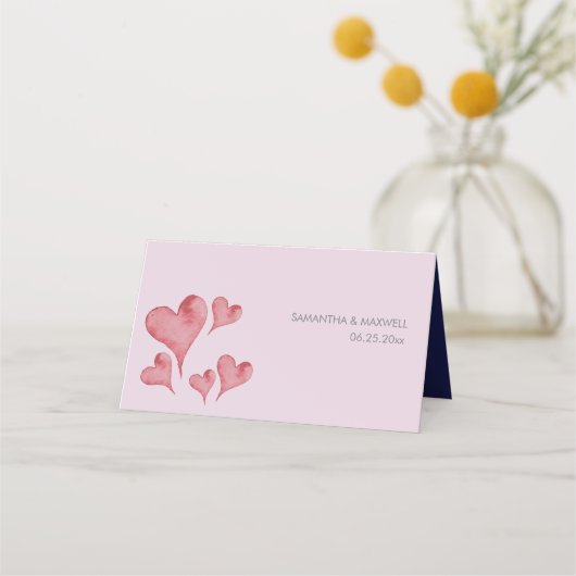 Carte De Placement Watercolor (Dos)