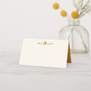 Carte De Placement Watercolor Automne Thankgiving