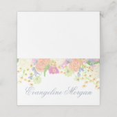 Carte De Placement Watercolor Floral Garden Party (Extérieur déplié)