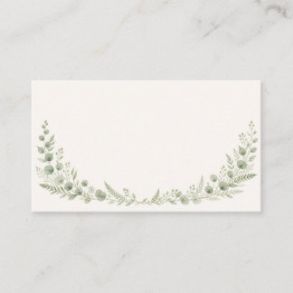 Carte De Placement Watercolor Greenery Arch Wedding Place Card