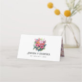 Carte De Placement Watercolor Hawaii Destination Wedding (Dos)