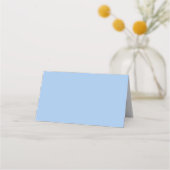 Carte De Placement Watercolor Lemons Pale Blue Wedding Réception (Dos)