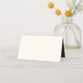 Carte De Placement Wedding Name Simple Chocolate Brown (Devant)