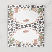 Carte De Placement Western Bows Pink Cowgirl (Extérieur déplié)