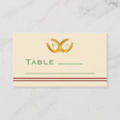 Carte De Placement Western Horseshoe Mariage (Devant)