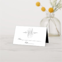 Whimsic Joli noir blanc Mariage simple