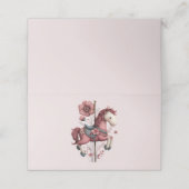 Carte De Placement Whimsical Carousel Horse Image (Extérieur déplié)