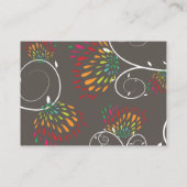 Carte De Placement Whimsical coloré baiser Mariage d'oiseaux d'été (Dos)