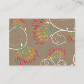 Carte De Placement Whimsical coloré baiser Mariage d'oiseaux d'été (Dos)