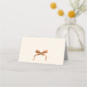 Carte De Placement Whimsical Funky Boho Bow Christmas Dinner Party (Dos)