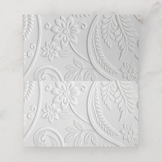 Carte De Placement Whimsical Hand Drawn Script Wedding Guest (Intérieur déplié)