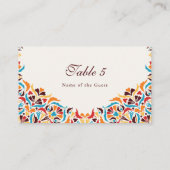 Carte De Placement Whimsical Luxury ivoire Floral Style Mariage front (Dos)