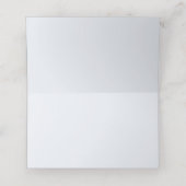 Carte De Placement Whimsical Sweet Deer Baby shower floral bleu (Intérieur déplié)