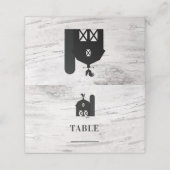 Carte De Placement White Birch Rustic Country Farmhouse Deer Antlers (Extérieur déplié)