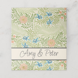 Carte De Placement William Morris Larkspur Motif floral
