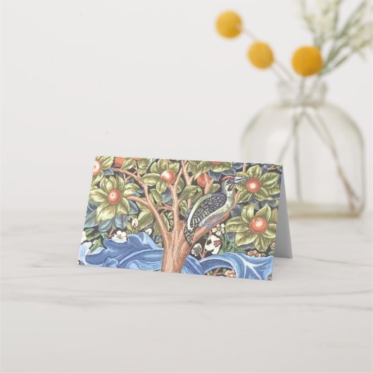 Carte De Placement William Morris Woodpecker Tapestry (Devant)