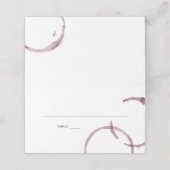 Carte De Placement Wine Stains Winery Escort Place Card SET (Extérieur déplié)