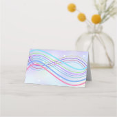 Carte De Placement Winter Wonderland Nom de neige Lieu Titulaire (Dos)