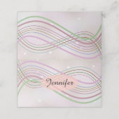 Carte De Placement Winter Wonderland Nom Lieu Titulaire (Extérieur déplié)