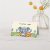 Carte De Placement Woodland Animals Sweet Birthday Tent (Dos)