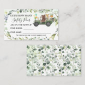 Carte De Placement Woodland Combien de broches de sécurité Baby showe (Devant / Derrière)