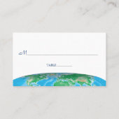 Carte De Placement World Travel Snow Globe Bar Bat mitzvah Plaque (Dos)