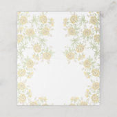 Carte De Placement Yellow Rose Wedding (Extérieur déplié)