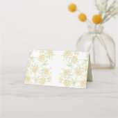 Carte De Placement Yellow Rose Wedding (Dos)
