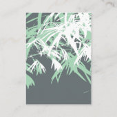 Carte De Placement Zen Bamboo Feuille double bonheur Mariage chinois (Dos)