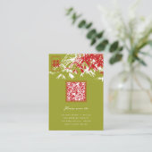 Carte De Placement Zen Bamboo Feuille double bonheur Mariage chinois (Debout devant)