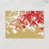 Carte De Placement Zen Bamboo Feuille double bonheur Mariage chinois (Dos)