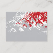 Carte De Placement Zen Bamboo Feuille double bonheur Mariage chinois (Dos)