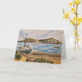 Carte de plage (Fleur jaune)