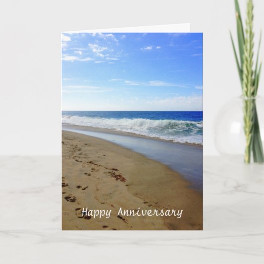 Carte de plage Anniversaire (Devant)