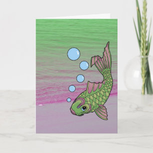 Carte de plage de Koi Carpy