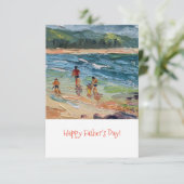 Carte de plage familiale Modèle (Debout devant)