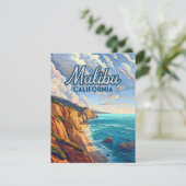 Carte de plage Malibu California Los Angeles (Debout devant)
