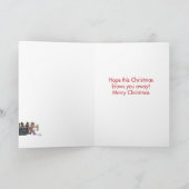 Carte de plaisanterie de Noël d'arrangements de (Intérieur)